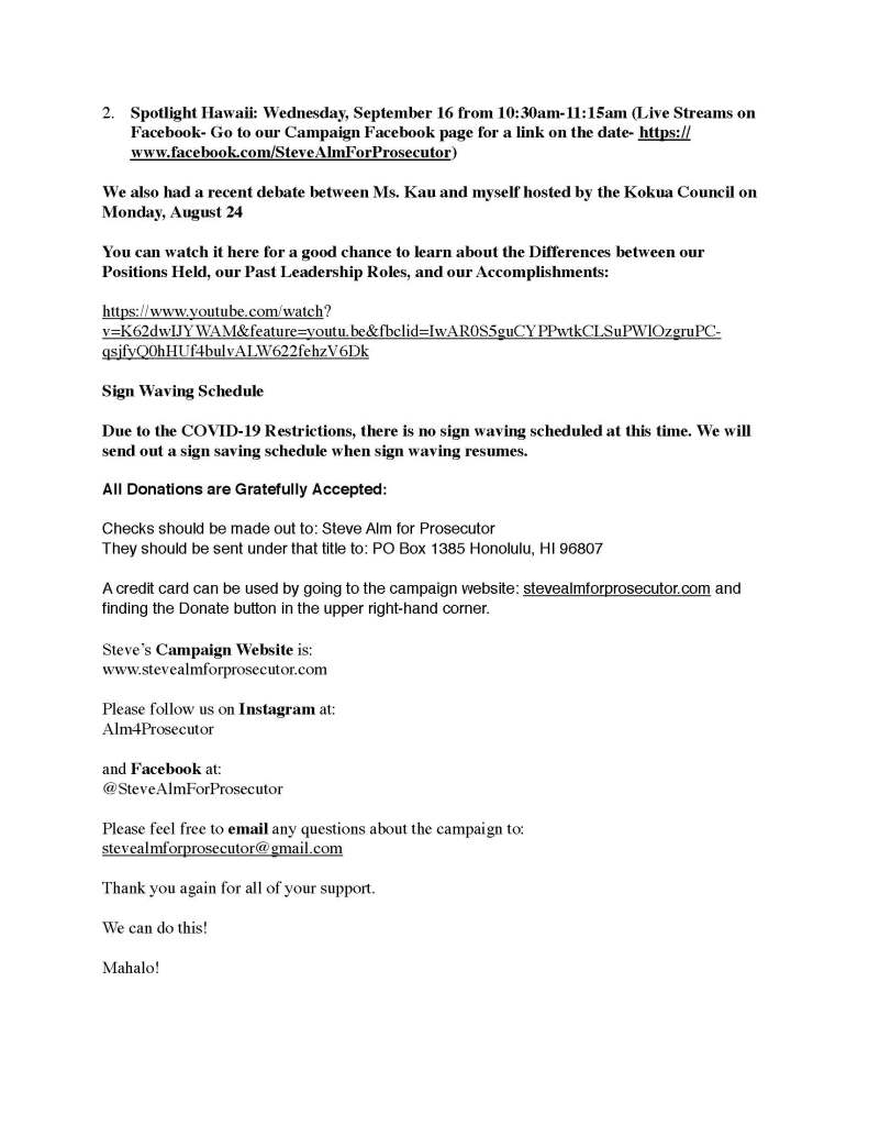 steve alm for prosecutor