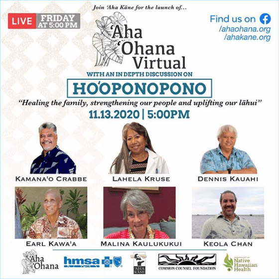 Info abut 11.13.20 ho'oponopono symposium