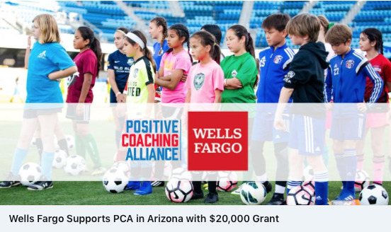Shot of Rich Tomey's Positive Coaching Alliance kids.