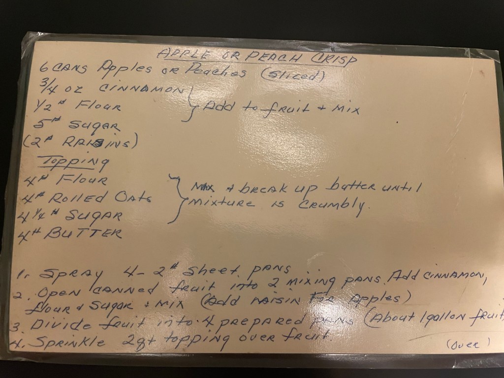 Apple and peach crisp recipes